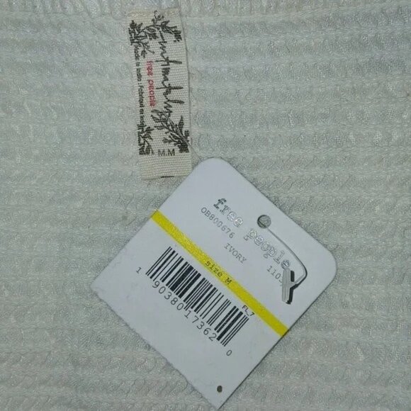 Free People Dream Lover Strapless White Linen Crochet Crop Top - Picture 7 of 9